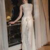 Ivory Lace & Satin Evening Gown "Moonlit Elegance" DR627